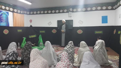 برگزاری نماز جماعت به امامت نماینده محترم نهاد مقام معظم رهبری (مدظله العالی) و مراسم روضه خوانی در خوابگاه