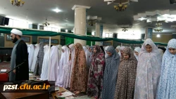 حضور معاون  دفتر نمایندگی مقام معظم رهبری در دانشگاه فرهنگیان در مراسم اعتکاف