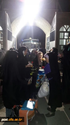 مراسم استقبال از دانشجویان معتکف