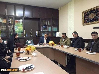 نشست صمیمانه  معاونت محترم توسعه منابع و امور دانشجویی استان تهران جناب اقای دکتر کامیابی و هیات همراه