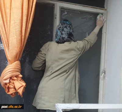 اجرای طرح خانه تکانی در سرای دانشجویی