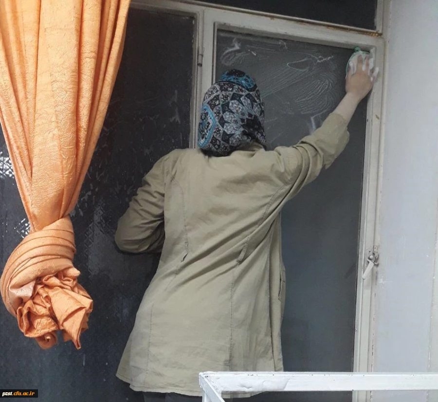 خانه تکانی سرای دانشجویی