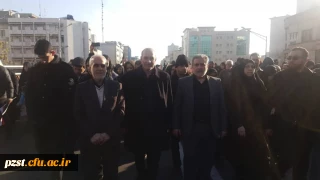 حضور همکاران پردیس در مراسم تشیع پیکر سرداران شهید مقاومت