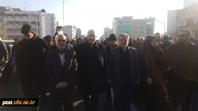 حضور همکاران پردیس در مراسم تشیع پیکر سرداران شهید مقاومت