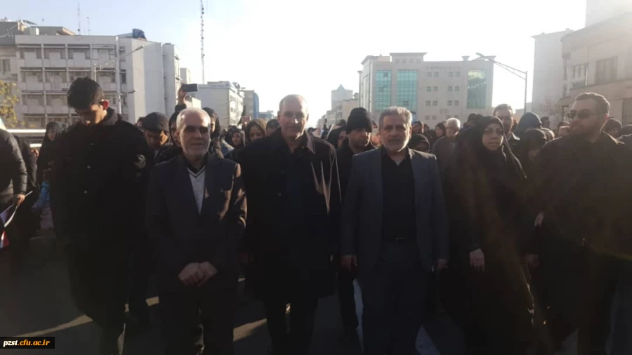 حضور همکاران پردیس در مراسم تشیع پیکر سرداران شهید مقاومت