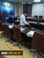 ضد عفونی کردن اتاق های اداری پردیس به صورت روزانه