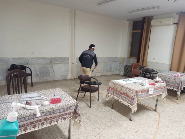 ضدعفونی روزانه بعد از انجام مصاحبه تخصصی 