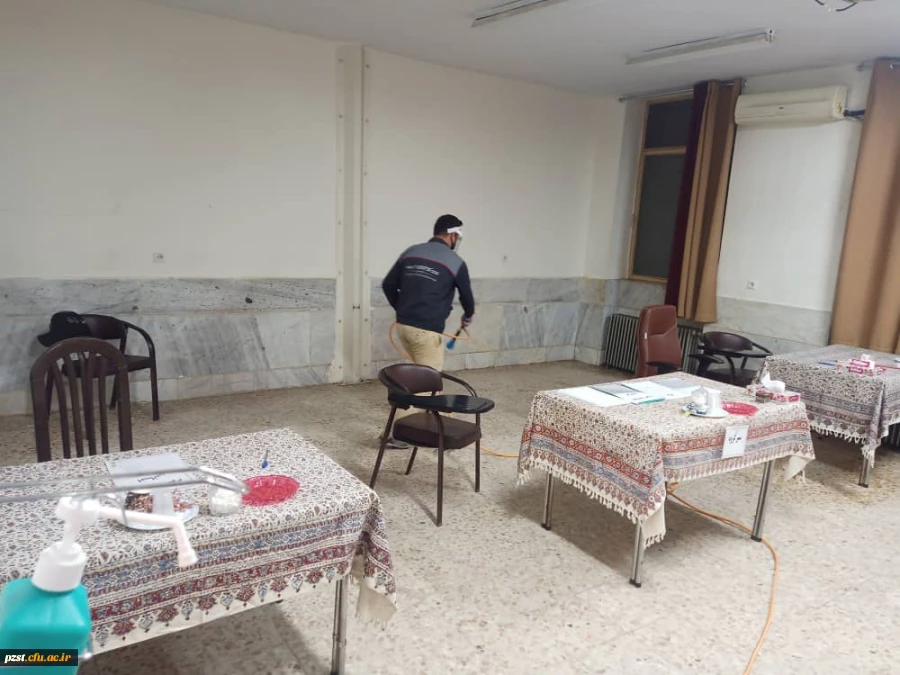 ضدعفونی روزانه بعد از انجام مصاحبه تخصصی 