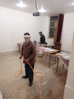 ضدعفونی روزانه بعد از انجام مصاحبه تخصصی 