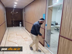 ضدعفونی روزانه بعد از انجام مصاحبه تخصصی 