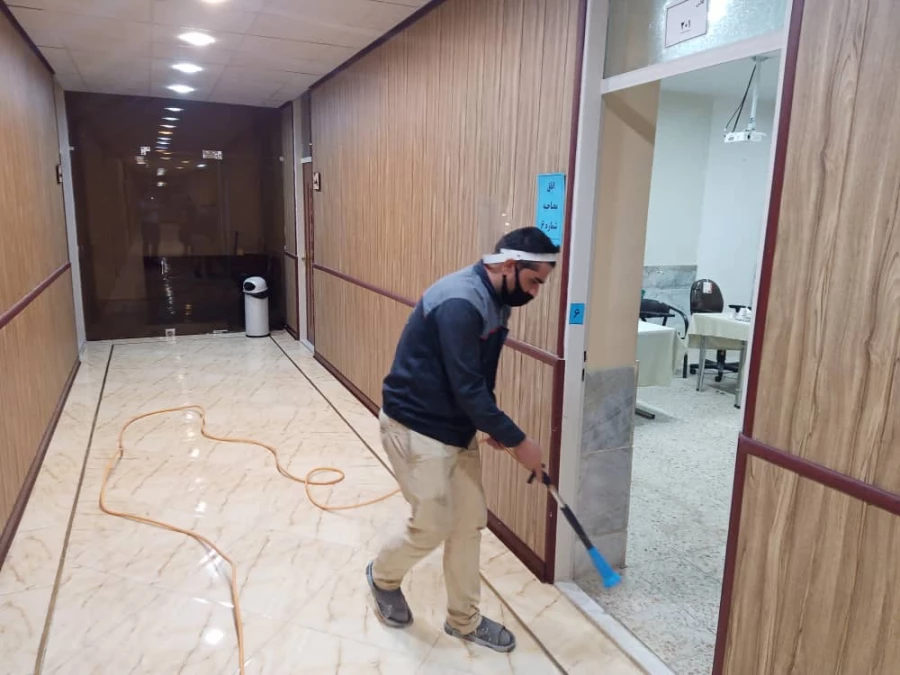 ضدعفونی روزانه بعد از انجام مصاحبه تخصصی 