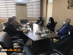 بازدید ریاست محترم امور پردیس های استان تهران به همراه ریاست محترم واحد حراست مدیریت امور پردیس های استان تهران 