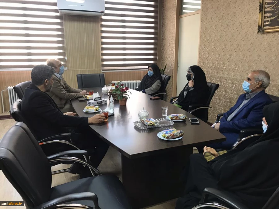 بازدید ریاست محترم امور پردیس های استان تهران به همراه ریاست محترم واحد حراست مدیریت امور پردیس های استان تهران 