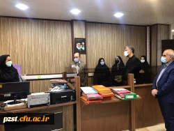 بازدید ریاست محترم امور پردیس های استان تهران به همراه ریاست محترم واحد حراست مدیریت امور پردیس های استان تهران 