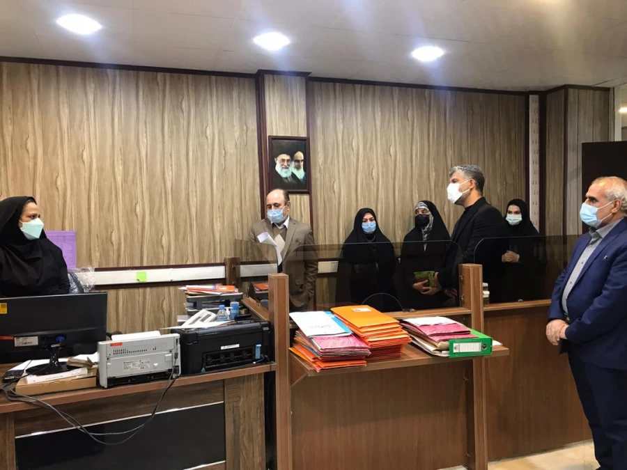 بازدید ریاست محترم امور پردیس های استان تهران به همراه ریاست محترم واحد حراست مدیریت امور پردیس های استان تهران 