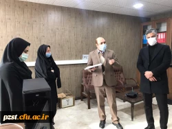 بازدید ریاست محترم امور پردیس های استان تهران به همراه ریاست محترم واحد حراست مدیریت امور پردیس های استان تهران 