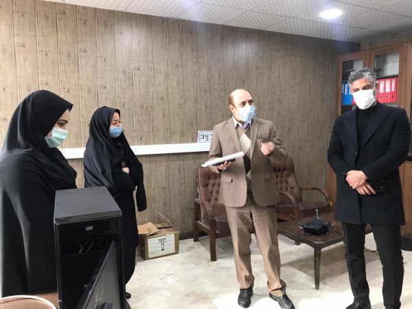 بازدید ریاست محترم امور پردیس های استان تهران به همراه ریاست محترم واحد حراست مدیریت امور پردیس های استان تهران 