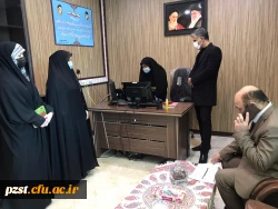 بازدید ریاست محترم امور پردیس های استان تهران به همراه ریاست محترم واحد حراست مدیریت امور پردیس های استان تهران 