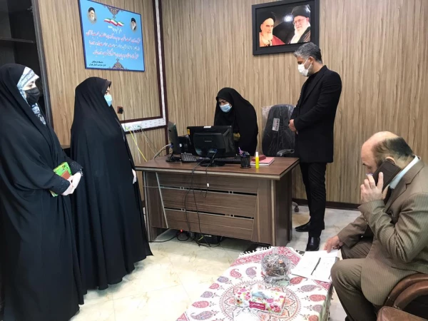 بازدید ریاست محترم امور پردیس های استان تهران به همراه ریاست محترم واحد حراست مدیریت امور پردیس های استان تهران 