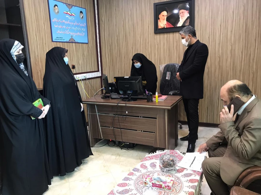 بازدید ریاست محترم امور پردیس های استان تهران به همراه ریاست محترم واحد حراست مدیریت امور پردیس های استان تهران 