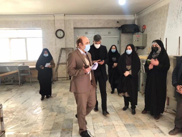 بازدید ریاست محترم امور پردیس های استان تهران به همراه ریاست محترم واحد حراست مدیریت امور پردیس های استان تهران 