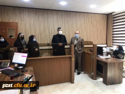 بازدید ریاست محترم امور پردیس های استان تهران به همراه ریاست محترم واحد حراست مدیریت امور پردیس های استان تهران 