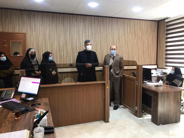 بازدید ریاست محترم امور پردیس های استان تهران به همراه ریاست محترم واحد حراست مدیریت امور پردیس های استان تهران 