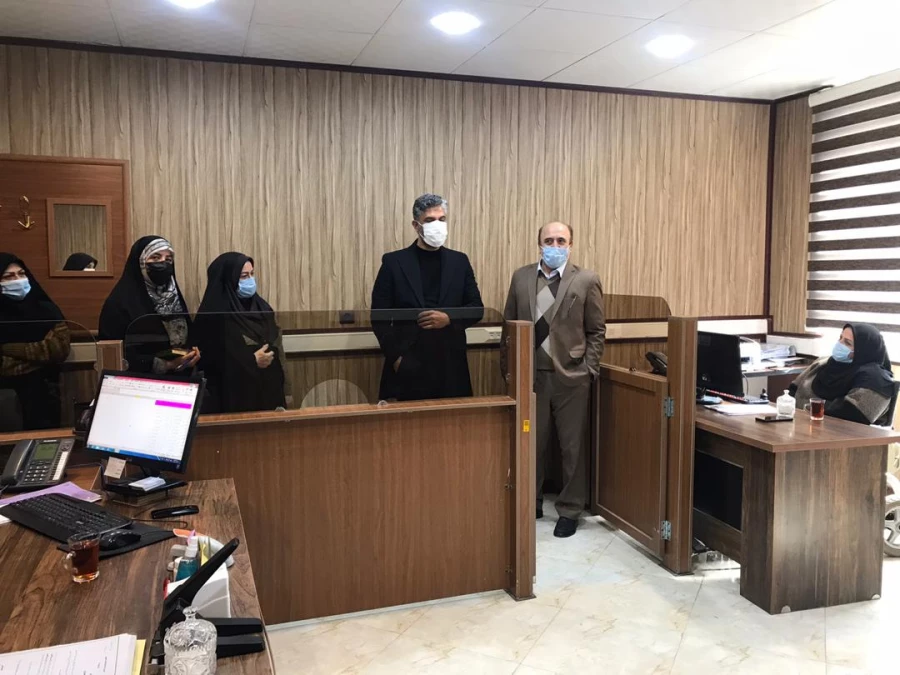 بازدید ریاست محترم امور پردیس های استان تهران به همراه ریاست محترم واحد حراست مدیریت امور پردیس های استان تهران 