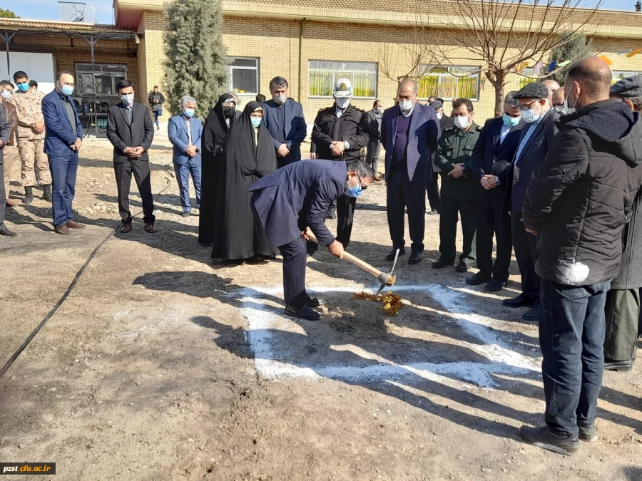 آیین کلنگ زنی احداث پروژه ساختمان جدید آموزشی