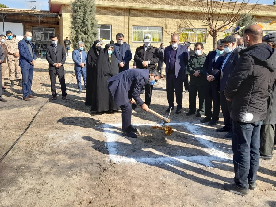 آیین کلنگ زنی احداث پروژه ساختمان جدید آموزشی