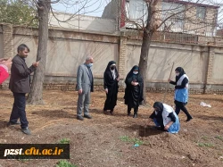 کاشت نهال ایثار به مناسبت روز درختکاری و اعیاد مبارک شعبانیه