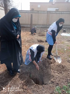 کاشت نهال ایثار به مناسبت روز درختکاری و اعیاد مبارک شعبانیه