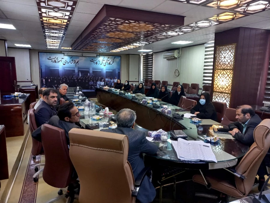 جلسه مدیران گروه با استادان ترم تابستان