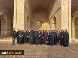 بازدید دانشجویان از مسجد جامع و قلعه ایرج ورامین