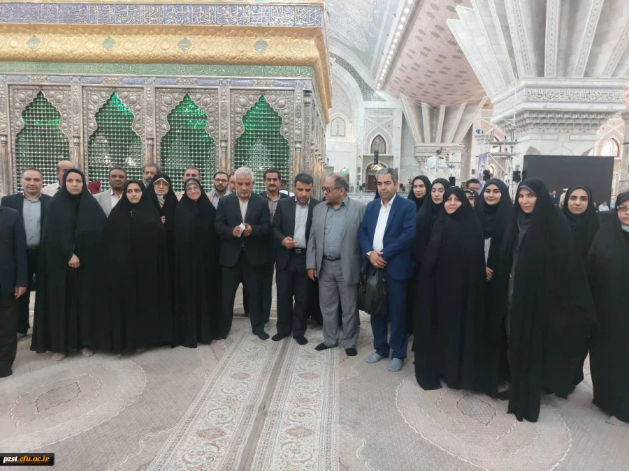 حضور سرپرست پردیس و جمعی از همکاران در مراسم تجدید میثاق دانشگاهیان با آرمان های حضرت امام خمینی (ره) 2