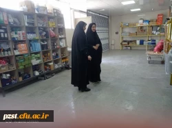 بازدید ارزیاب مدیریت استان از فضاهای ( آشپزخانه، سردخانه،انبار و سالن غذاخوری) 2