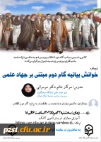 وبینار خوانش بیانیه گام دوم مبتنی بر جهاد علمی
مدرس: سرکار خانم دکتر سرسرابی 2