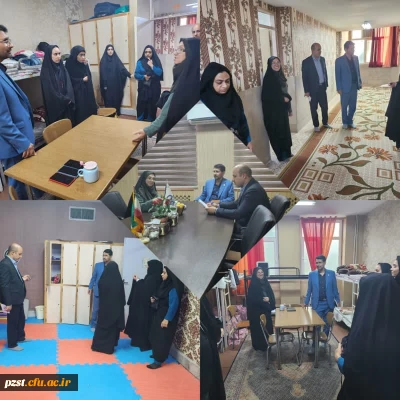 بازدید معاونت فرهنگی دانشگاه فرهنگیان و  معاون مدیر کل امور اجتماعی از پردیس