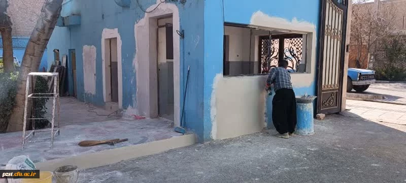 گزارشی مختصر از ۴۸ روز تلاش بی وقفه:
 ادامه روند آماده سازی فضاهای مورد نیاز و کاربردی در پردیس زینبیه به صورت پیوسته حتی درروزهای تعطیل 2