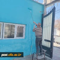 گزارشی مختصر از ۴۸ روز تلاش بی وقفه:
 ادامه روند آماده سازی فضاهای مورد نیاز و کاربردی در پردیس زینبیه به صورت پیوسته حتی درروزهای تعطیل 3