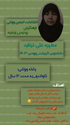 نمونه پوسترهای  کامدیدای انجمن ورزشی پردیس زینبیه