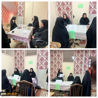 حضور کارشناس تغذیه و کارشناس مامایی در سرای کاج به مناسبت هفته سلامت 