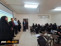 پیام تبریک و حضور سرپرست پردیس به مناسبت دهه کرامت و ولادت حضرت معصومه( س) و روز دختر در کلاس های درس 9