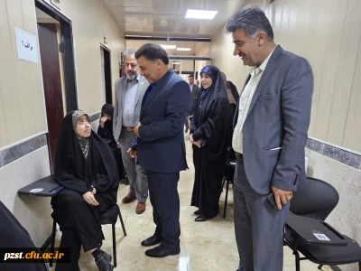 بازدید دکتر محمدی ریاست دانشگاه فرهنگیان استان تهران از روند برگزاری امتحانات پایانی نیمسال دوم سال تحصیلی ۴۰۳_۴۰۴