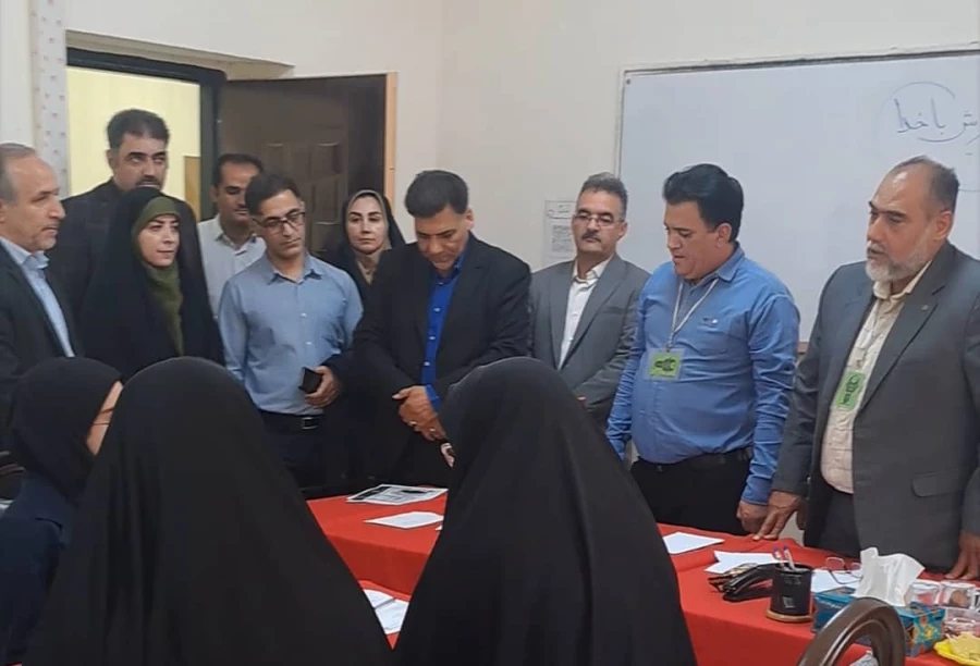 بازدید دکتر حیدری و دکتر محمدی از ششمین روز ارزیابی تکمیلی پردیس زینبیه 7