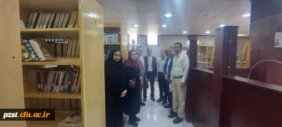 بازدید دکتر جهانگیری و دکتر کاشی از کتابخانه پردیس با هدف توسعه کمی و کیفی