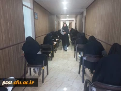 بازدید دکتر برهانی سرپرست پردیس از اولین روز برگزاری امتحانات پایان نیمسال اول سال تحصیلی