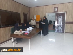 بازدید دکتر برهانی سرپرست پردیس از اولین روز برگزاری امتحانات پایان نیمسال اول سال تحصیلی