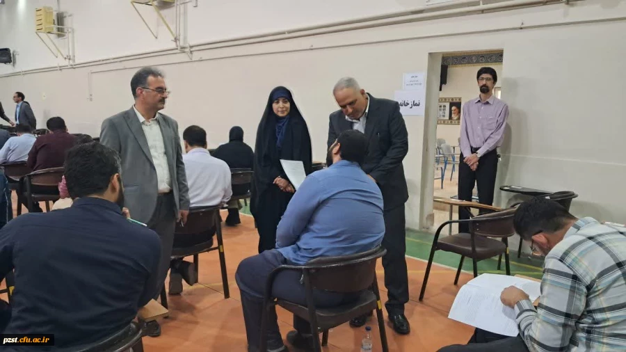 بازدید دکتر یوسف بهارلو ریئس اداره کل آموزش و پرورش شهرستان های استان تهران از روند آزمون اصلح مهارت آموزان ماده 28 2