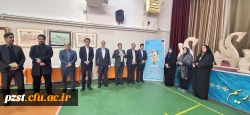 بازدید مسئولین از  نمایشگاه آثار پژوهشی، هنری و دست سازه های خلاقانه و اندیشه محور استادان و دانشجویان 2